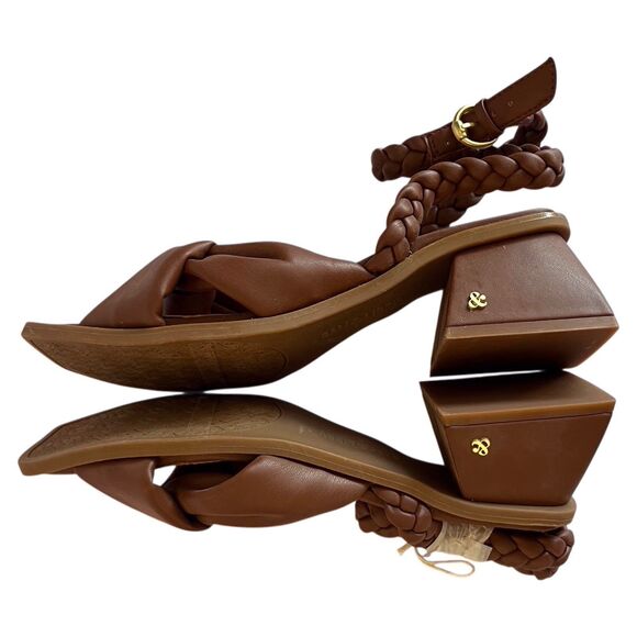 Sam & Libby Womens Sutton Adjustable Ankle Strap Sandal Dark Brown Size 8 NEW - Picture 9 of 13